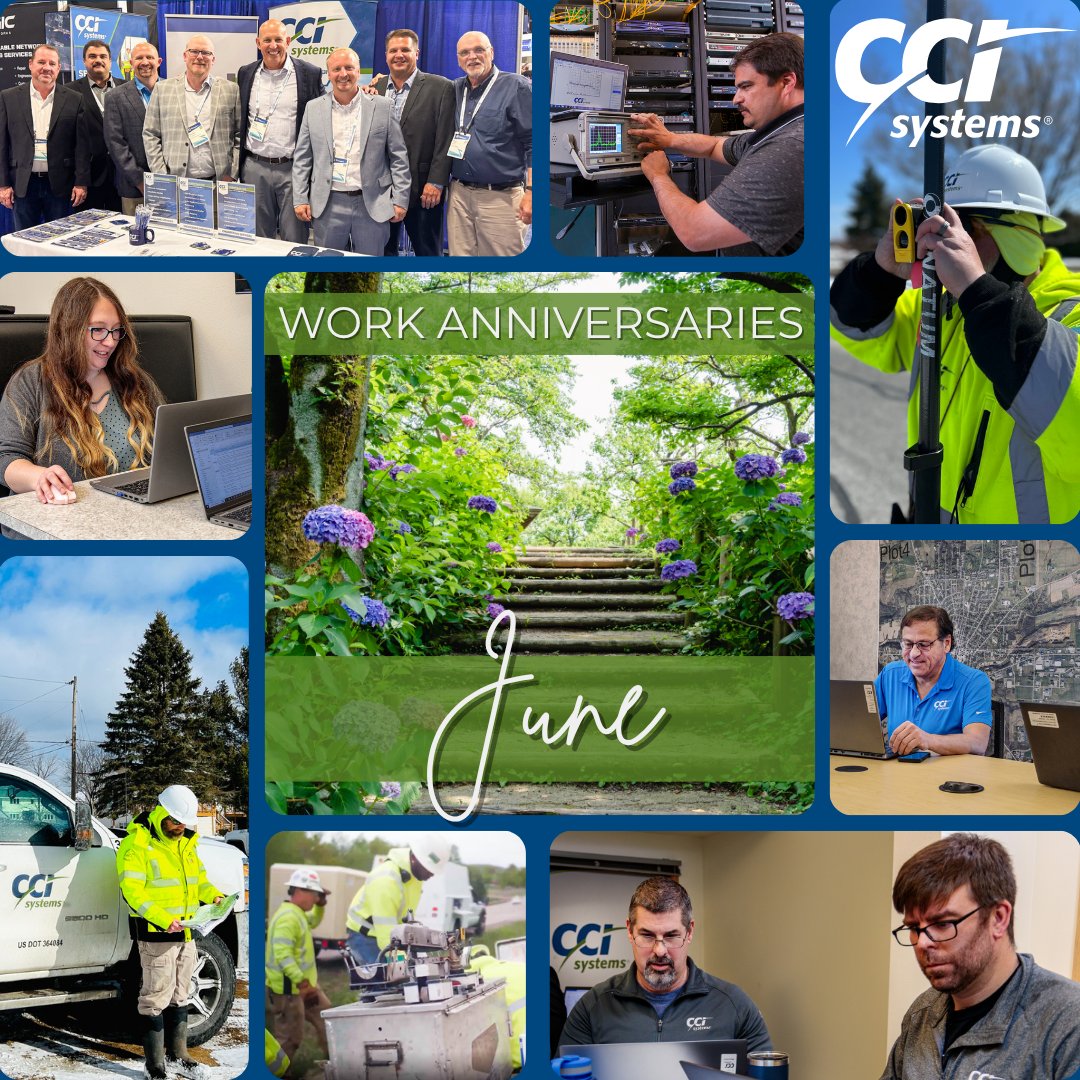 ccisystemsinc's tweet photo. Behind every connected community is a dedicated team.

CCI Systems is proud to celebrate our June 2026 Work Anniversaries and recognize the people who help design, build, secure, and support networks across the country.

Congratulations to the team! https://t.co/2Z8uCwx7uI https://t.co/0R5xz2bybb