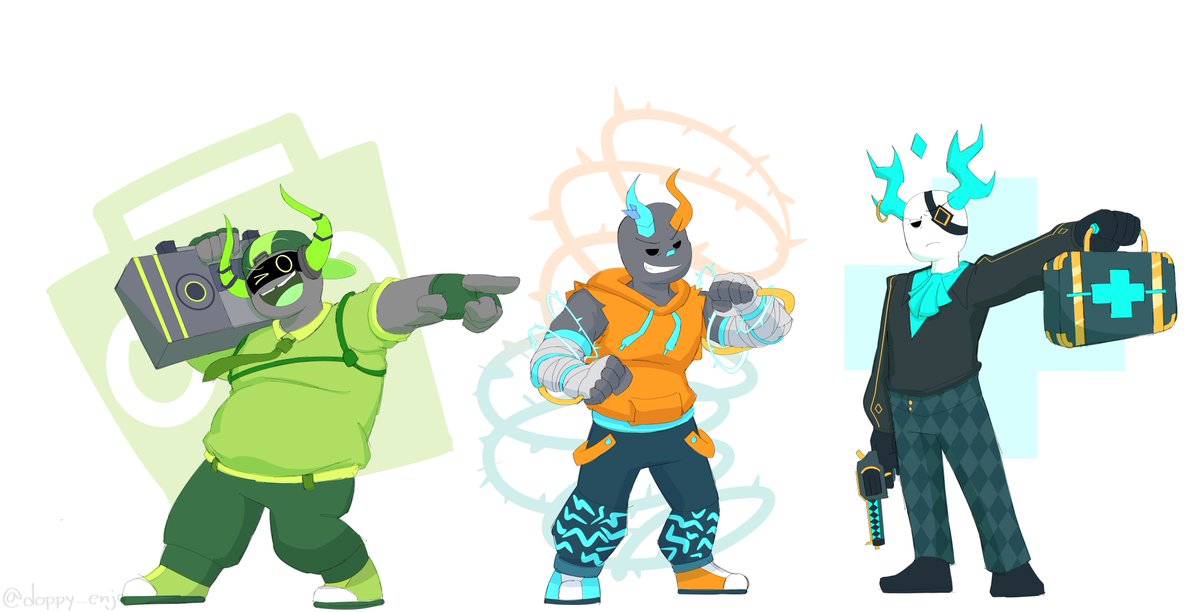 doppy_enjo's tweet photo. Drew more Phighters!

#phighting #phightingart #boombox #coil #medkit https://t.co/fyqEdKslfy