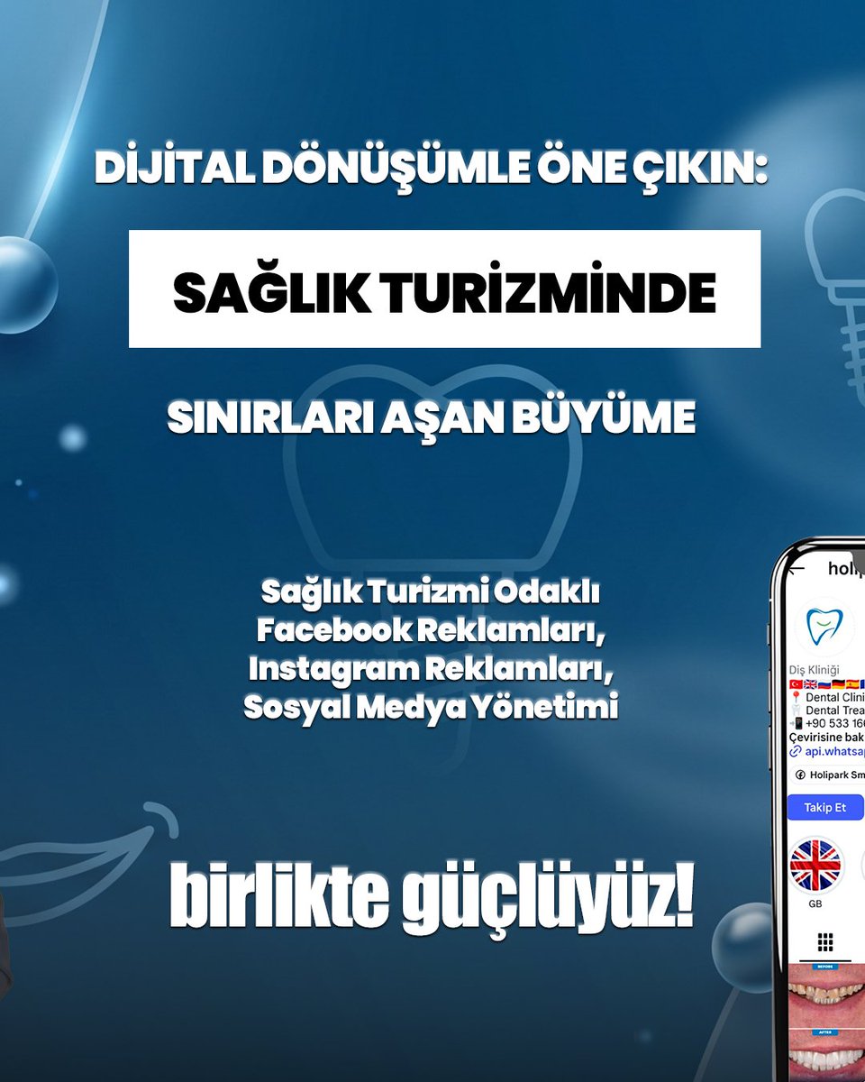 AcarnetBilisim's tweet photo. Fethiye’nin yükselen diş kliniklerinden Holipark Smile’ın uluslararası büyüme yolculuğu başladı! 🌍🦷

📞 +90 (541) 233 1495
📧 iletisim@acarnet.com
🌏 https://t.co/uX2mScHI8f

#sağlıkturizmi #sağlıkturizmireklam #sağlıkturizmireklamajansı #sağlıkajansı #dentaltourism https://t.co/0nZGy5W13Z