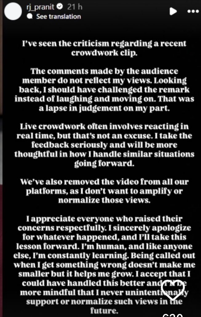 dauntless_deeba's tweet photo. Encouraged it, cheered it on, and even rewarded that cheap trash for cracking such a nasty joke. Then came the apology post about how he didn’t mean it, how he’s sorry, and how everything was misunderstood… only after the backlash started. 
No, you knew exactly what you were doing. The only thing you didn’t expect was people calling it out. 🤡 🎭