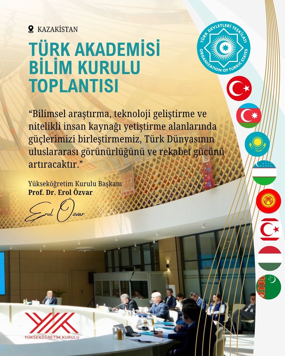 erolozvar's tweet photo. 📍 Türk Akademisi Bilim Kurulu Toplantısı

Türk Dünyasında ortak araştırma, akademik hareketlilik ve kurumsal iş birliklerini geliştirmek için yoğun bir gayret gösteriyor; bilimde, eğitimde ve yükseköğretimde güçlerimizi birleştirerek ortak geleceğimizi daha güçlü şekilde inşa etmeyi hedefliyoruz.

Türk Akademisi Başkanı Sayın Prof. Dr. Şahin Mustafayev’in şahsında Türk Akademisi ailesine katkıları ve misafirperverlikleri için teşekkür ediyorum.