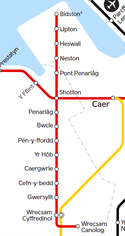 tfwrail's tweet photo. ⚠️NEWYDD: O ganlyniad i gerbyd ffordd gwrthdaro â phont rhwng Wrecsam Cyffredinol a Bidston, bydd gwasanaethau yn cael eu canslo yn y ddau gyfeiriad rhwng Wrecsam Cyffredinol a Wrecsam Canolog.

Disgwylir tarfu i wasanaethau tan 17:00. https://t.co/GrzVsQgHml