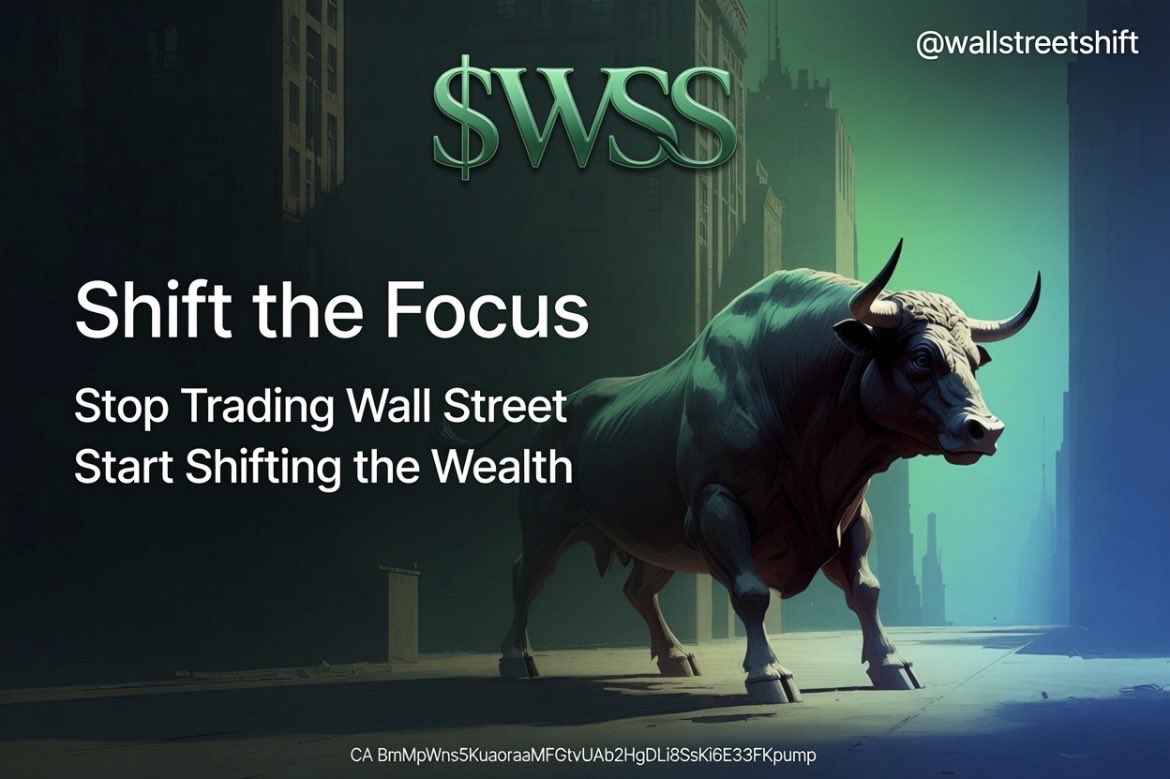 WallStreetShift's tweet photo. Smart money move: While big caps like $SPX6900 grind +1%, new blood like $WSS is printing higher %s for early entrants. $0.32 vs $0.0000000384 — the asymmetry is insane.

#WallStreetShift $WSS 
Stop Trading Wall Street
Start Shifting the Wealth

CA: BmMpWns5KuaoraaMFGtvUAb2HgDLi8SsKi6E33FKpump
Paste CA in @Coinbase search — WSS shows up for DEX trading

#memecoin #pumpfun #Solana #1000xgem @MustStopMurad 

https://t.co/SVkHJEowDD

Not Financial Advice DYOR