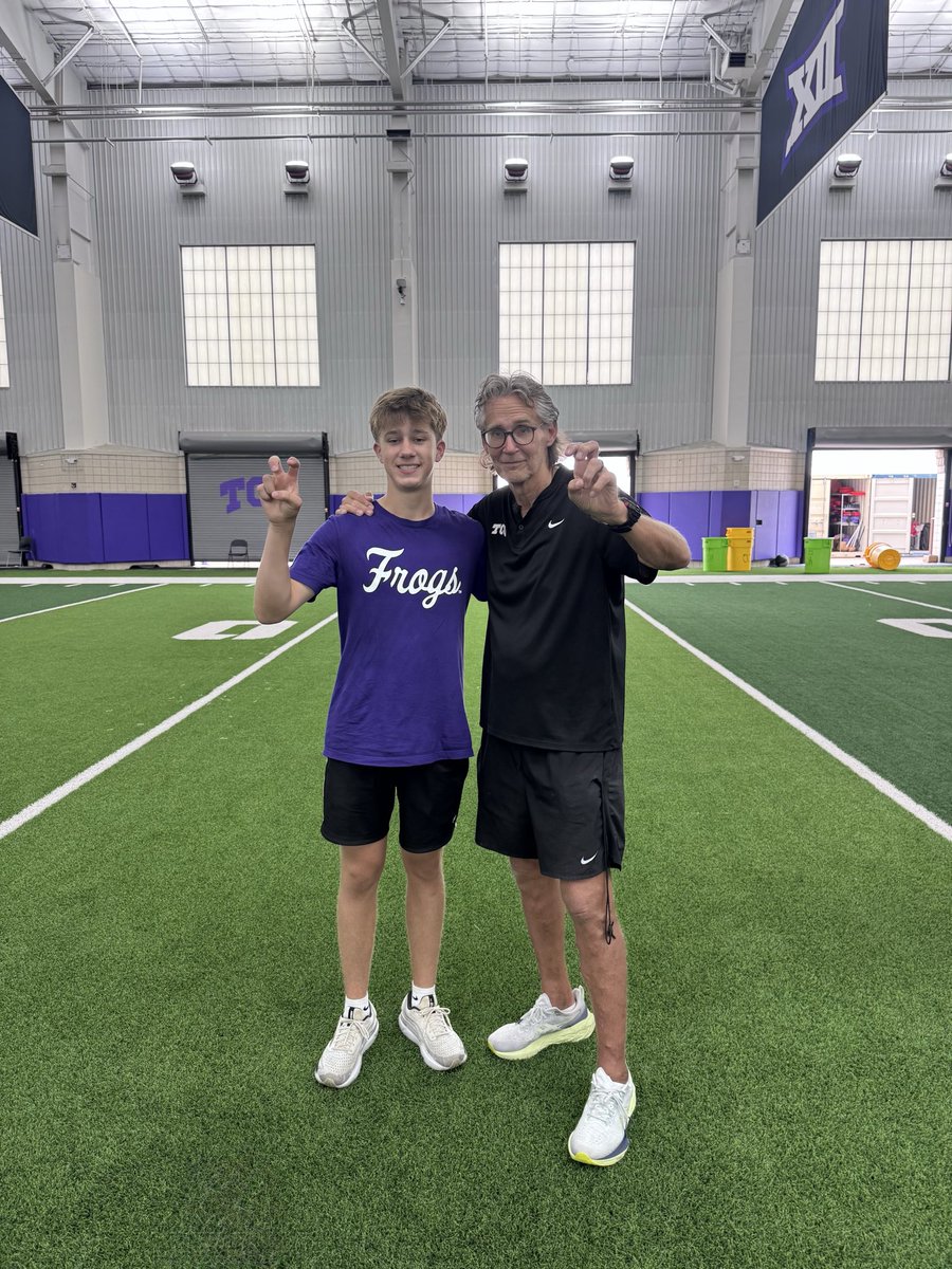 AaronPrice_22's tweet photo. Huge thank you to Coach Mark Tommerdahl and the entire TCU special teams staff for their time and instruction. Grateful for the opportunity to compete and learn from a great environment. The experience challenged me to grow, and gain valuable insight that will help me moving forward. Charted 7/8 on field goals and had a 62 yard kickoff with 3.89 hangtime. Excited to keep working and improving!!
@MTommerdahl 
@Coach_Casey_P 
@TCUFootball 
@OberkromKicking 
@CoachCPulliam 
@mansfield_fb