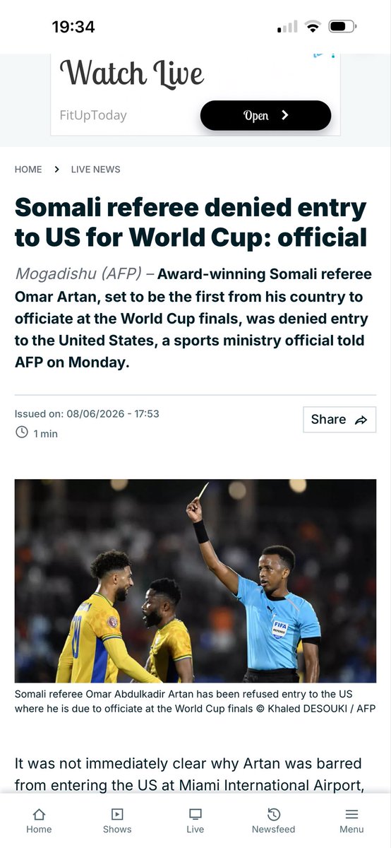 stuber991's tweet photo. So the fifa trump shit show continues he’s a fookin ref on fifa list 🤣🤣🤣won’t waste me time watching this political stunt 👌 https://t.co/87oTDr6NCb