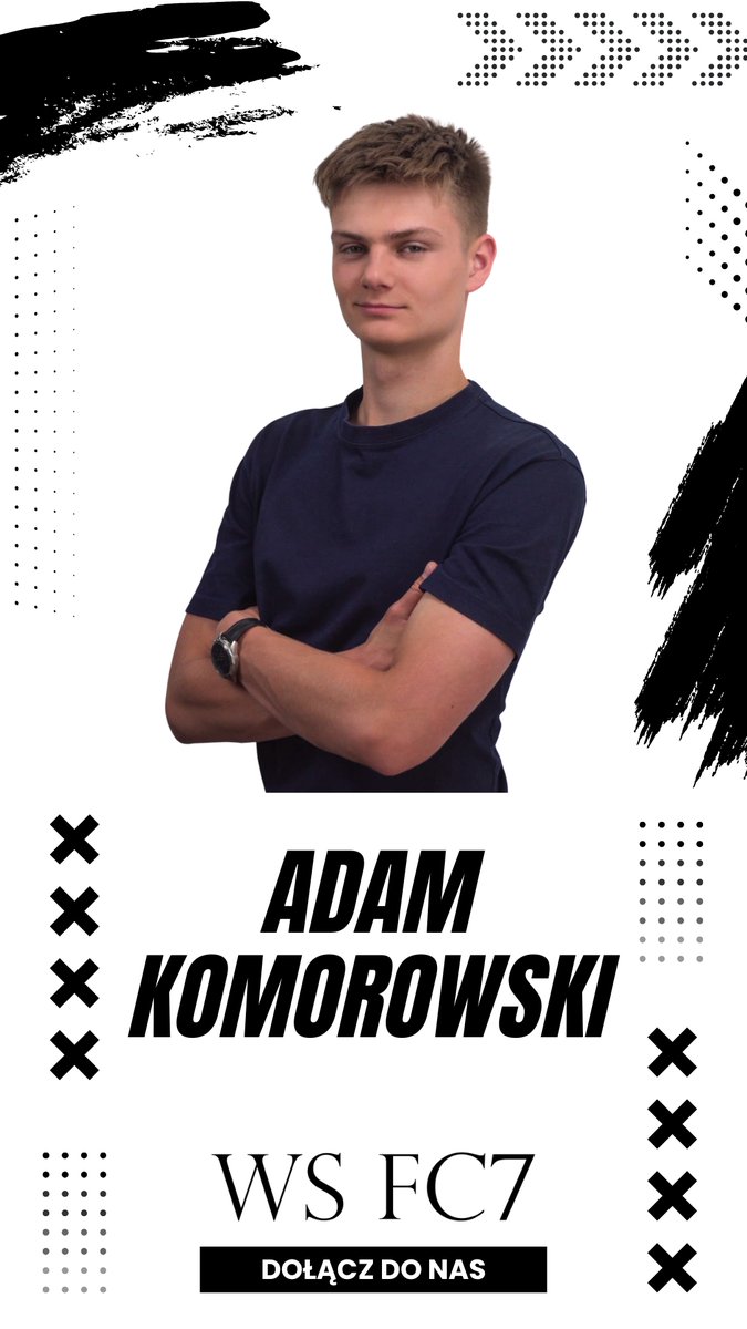 ws_fc7's tweet photo. ⭐ Przedstawiamy nowego PIŁKARZA ⭐

💬 Pracowity, ambitny piłkarz młodego pokolenia 💬

👔 Adam Komorowski 👔

✅ Data urodzenia: 30.06.2006
✅ Pozycja: ŚPO
✅ Wzrost: 183 cm
✅ Waga: 73 kg
✅ Aktualny klub: Zjednoczeni Stryków

⭐ Sukcesy piłkarskie ⭐

🏆 Awans do 4 ligi https://t.co/m2djTC46Li