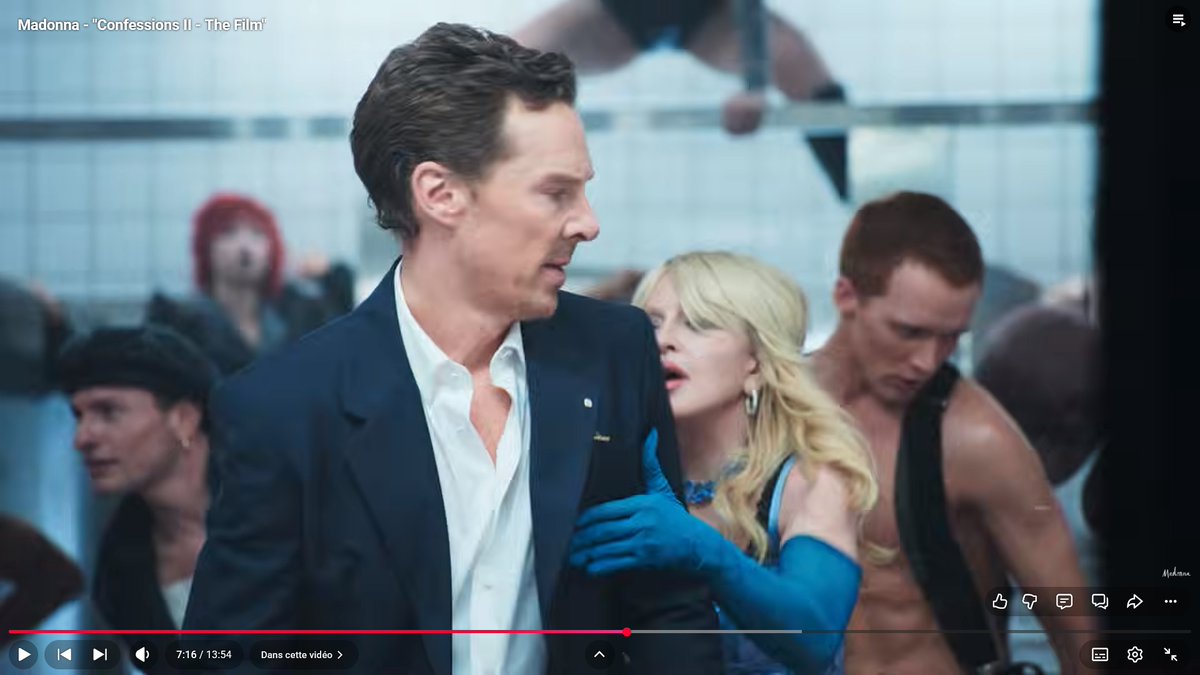 PERESDaniel4's tweet photo. Benedict Cumberbatch qui danse dans un clip de Madonna, j'avais pas vu ça venir dans mon bingo 2026 😅

Mais pour l'instant dans le film de Confessions II je sais que tout le monde va dire que Dancetaria est génial, moi j'ai préféré "Good for the soul" pour l'instant en tout cas. https://t.co/XFCLLQIMfC