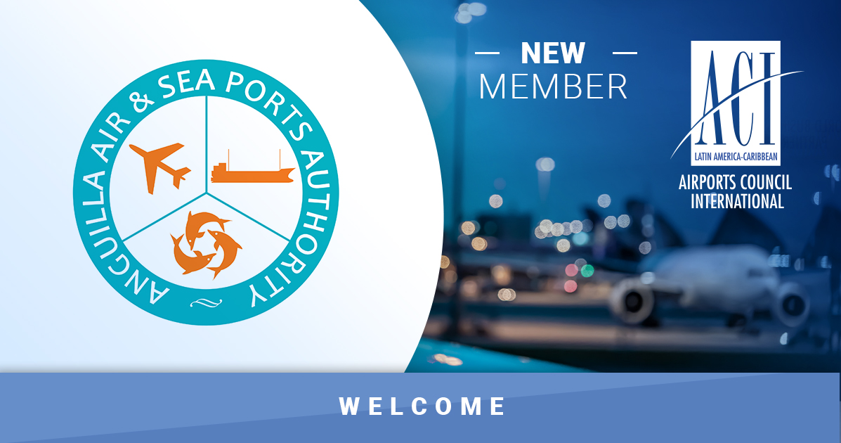 ACI_LAC's tweet photo. 🤝 ACI-LAC welcomes a new airport member.
The Anguilla Air and Sea Ports Authority (AASPA), operator of Clayton J. Lloyd International Airport, joins our growing airport community.
#ACILAC #Aviation #Airports #CaribbeanAviation https://t.co/K3ArHr4xYf