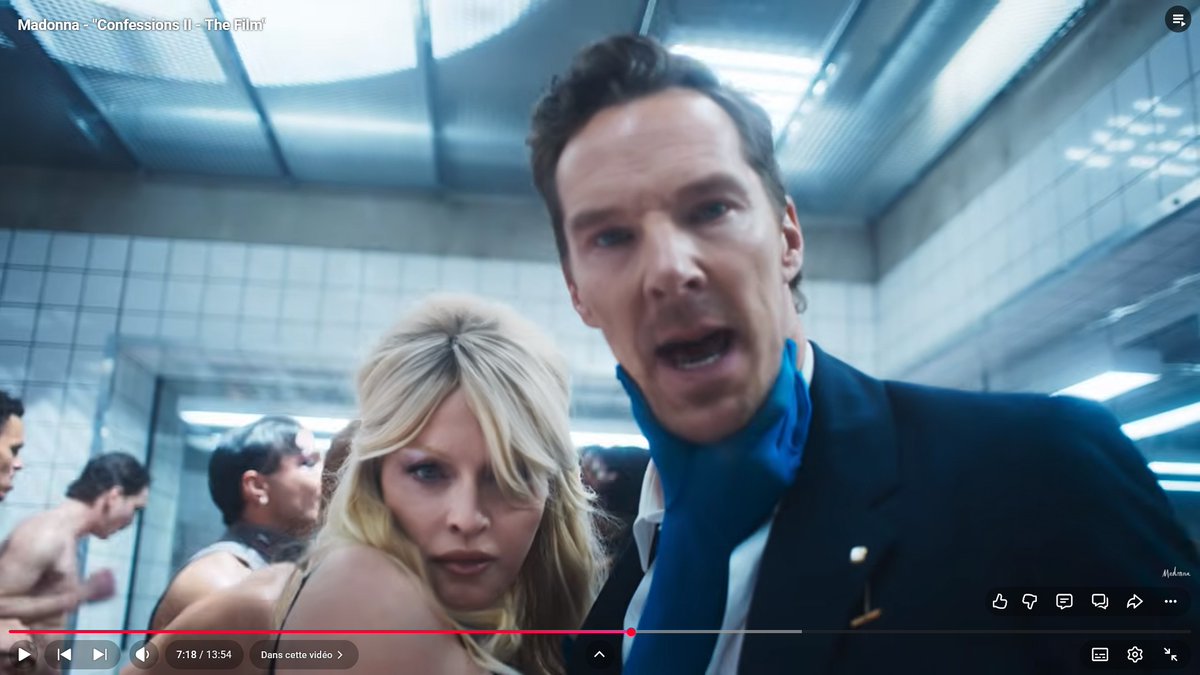PERESDaniel4's tweet photo. Benedict Cumberbatch dancing in a Madonna music video I didn't see that one coming, 2026 surprise😅 

Everyone is gonna say they love "Dancetaria" but for me it's "Good For The Soul" that I liked from what I've heard this far. It sounds like a good song the rest is 2 crazy for me https://t.co/IrEKyQb7EM