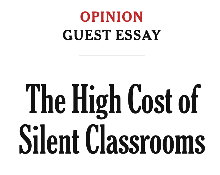 Dale_Chu's tweet photo. “In wealthy districts, parents will demand schools centered on human interaction: seminar tables, heated debates, messy projects. Students in poorer schools, often Black and Latino children, will be handed laptops and headphones...” https://t.co/dTmOnct7Fo