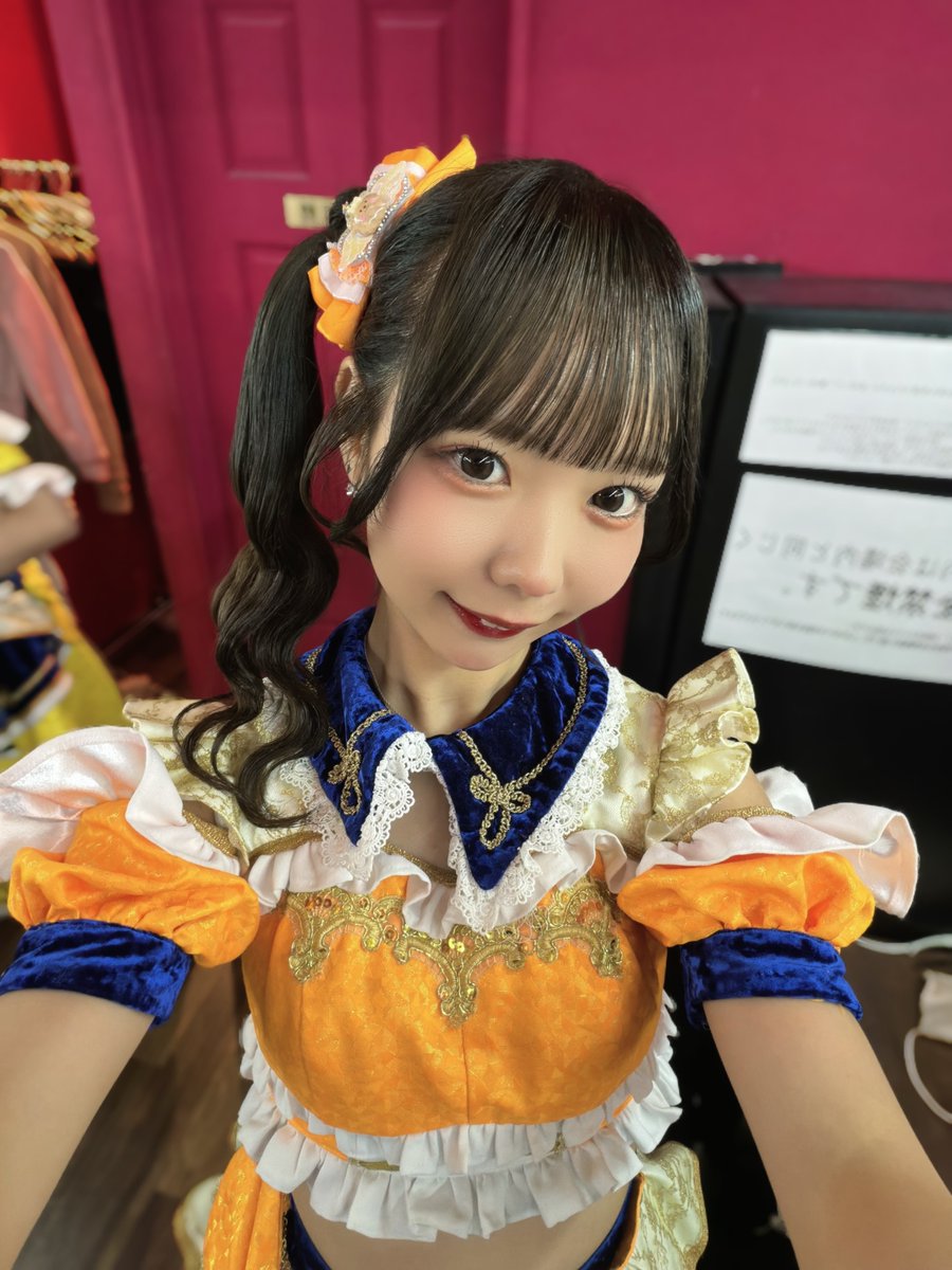 Sakura_Spslash's tweet photo. おはよ🧡今日から4日間ライブないんだけどもうライブしたい、会いたいよ😭あ、8/21金曜日スプスラッシュさんワンマンライブあるらしい、知ってた？📝 https://t.co/pYMntHt8SA