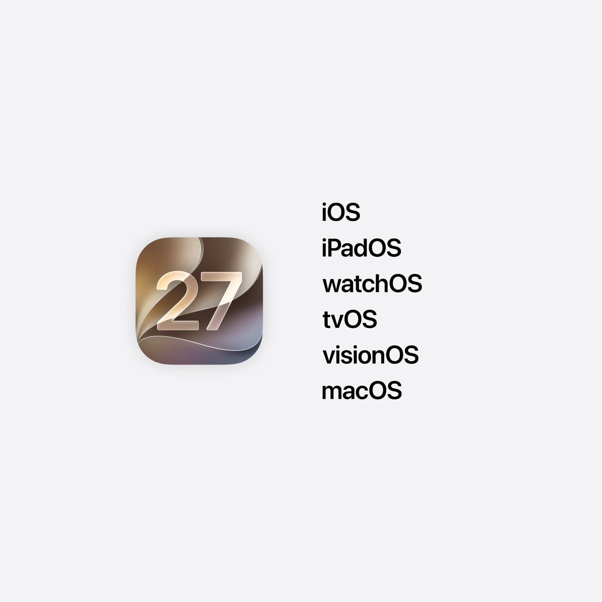 updatecharts's tweet photo. IOS 27 estará disponível a partir do iPhone 11. https://t.co/MFnYTHQXHN