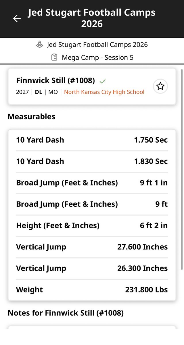 FinnwickStil's tweet photo. Thankful for the opportunity to compete at @LindenwoodFB this past weekend. Here are my testing results. 

@Djoiner55 @CoachZubeck @BigPalm71 @NKCHornetFB @CoachTraphagan @CoachJHelton @PrepRedzoneMO @VerbalCommit_KC @Jamie_XOS @6starfootballMO @WOWKCfootball @JPRockMO https://t.co/v3q5A428Fg