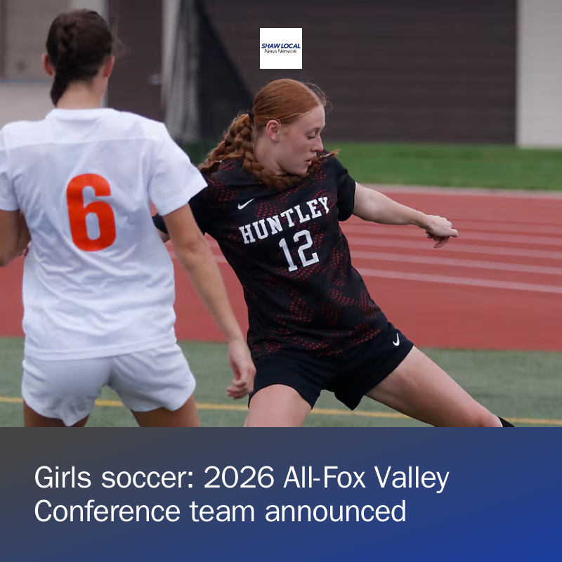 nwherald's tweet photo. Here are the 2026 All-Fox Valley Conference girls soccer selections, as voted on by FVC coaches. https://t.co/aH3LvCyKDk