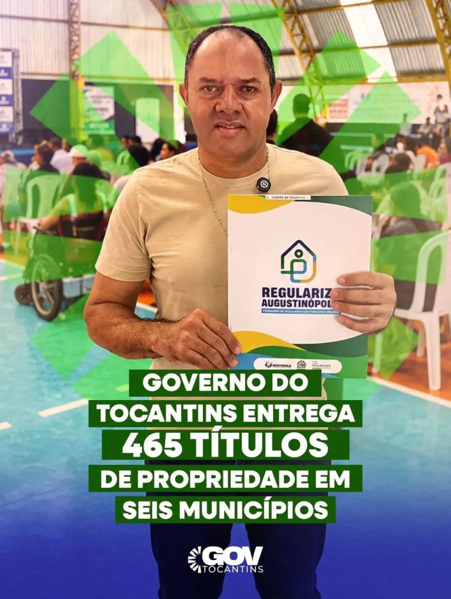 governoTO's tweet photo. 🏡📜 O Governo do Tocantins segue avançando na regularização fundiária e entrega 465 títulos de propriedade para famílias de seis municípios do Estado.

🤝 A iniciativa garante segurança jurídica, valoriza os imóveis e proporciona mais dignidade aos beneficiários. https://t.co/9zWztWRcIy