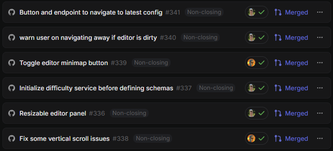 WarcraftYax's tweet photo. Ortemis really dug into some Wipefest work recently. Off the back of that he opened 6 pull requests for quality-of-life improvements in our dev workflow. Love to see it ☺️ https://t.co/FuCJiwDSfV