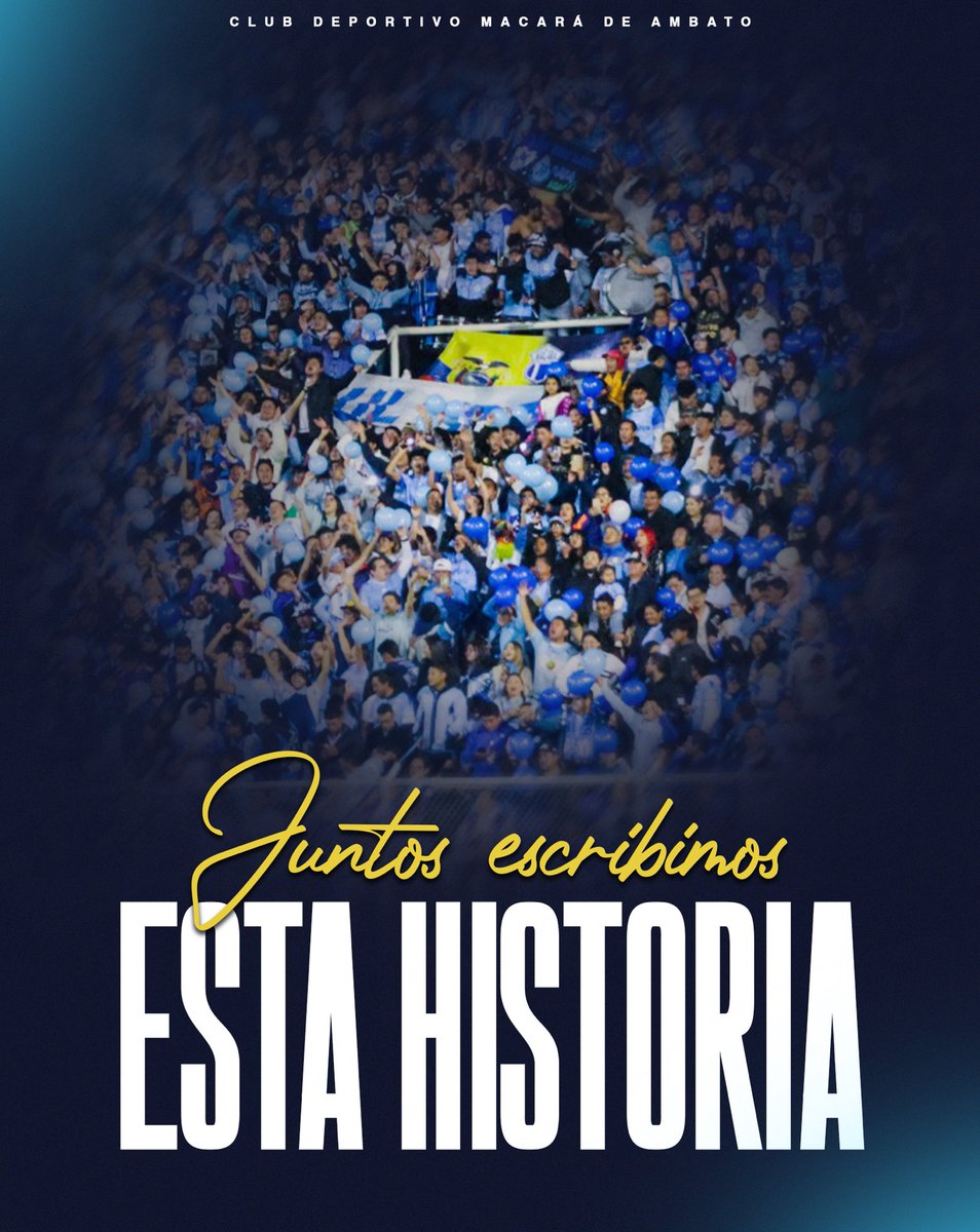Macara_Oficial's tweet photo. 𝐍𝐨 𝐞𝐬 𝐞𝐥 𝐅𝐢𝐧𝐚𝐥...𝐞𝐬 𝐞𝐥 𝐈𝐦𝐩𝐮𝐥𝐬𝐨 𝐲 𝐥𝐚 𝐑𝐞𝐛𝐞𝐥𝐝í𝐚 𝐩𝐚𝐫𝐚 𝐥𝐨 𝐪𝐮𝐞 𝐯𝐢𝐞𝐧𝐞 🥹💙✨️✊🏼

Cada partido dejó una huella. 👣
Cada viaje dejó una historia. ✈️
Cada victoria y alegría hizo latir más fuerte a nuestra gente. 🗣

Fueron meses de emociones, kilómetros recorridos, estadios llenos de ilusión y una camiseta defendida con el corazón. 👕💙🛡

Pero si algo nos enseñó este camino, es que todavía podemos llegar más lejos. ⚽️🔥

💙 Gracias por creer.
⚽ Gracias por acompañar.
🏆 Gracias por ser parte de esta historia.

Arriba que siempre viva...la Azul Celeste del 𝐌𝐚𝐜𝐚𝐫á 🥳