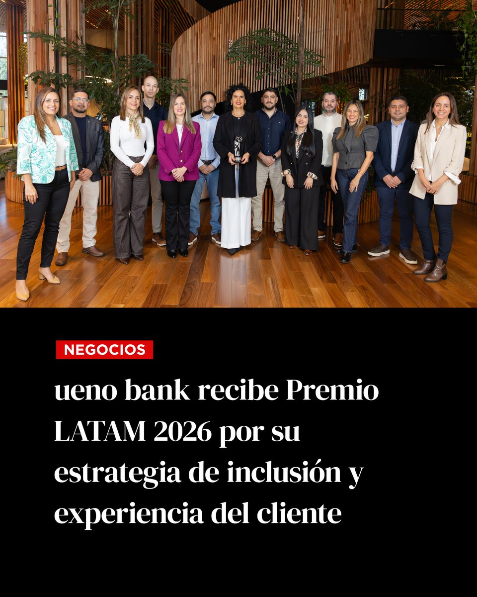 RevistaPLUSPY's tweet photo. 🏆 PREMIADO NUEVAMENTE

🏛️ En una noche de gala que reunió a los principales referentes de la industria del continente, ueno bank se posicionó entre los líderes regionales al recibir el prestigioso Premio LATAM 2026 en la categoría “Mejor estrategia en Customer Service”. 

🏆 El reconocimiento fue otorgado por la Alianza Latinoamericana de Organizaciones para la Interacción con Clientes (ALOIC), en el marco del congreso regional LATAM Customer Experience CX 2026, celebrado en Buenos Aires, Argentina.

Lea la nota completa acá 📌
https://t.co/RJX6Ek84kF