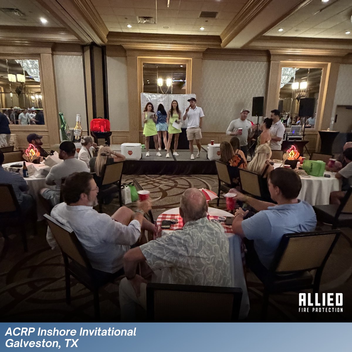 AlliedFirePro's tweet photo. Allied Fire Protection was proud to participate in the ACRP Inshore Invitational in Galveston, an event that brings together professionals from across the commercial real estate industry for networking, friendly competition, and support of a meaningful cause. The tournament benefits the Building Tomorrow Foundation, helping provide scholarships and opportunities for future industry leaders.

The festivities began Thursday evening at the Captain's Happy Hour and Calcutta, where our team helped bring the Backyard BBQ theme to life. Friday morning, we hit the water for the fishing tournament, enjoying a day of competition, camaraderie, and great catches alongside industry partners and friends.
Thank you to the @ACRPHouston team for hosting another outstanding event. We're honored to be a part of it!

#AlliedFireProtection #ACRP #FishingTournament #CommercialRealEstate #TeamAllied #WeAreAllied #BuildingTomorrowFoundation