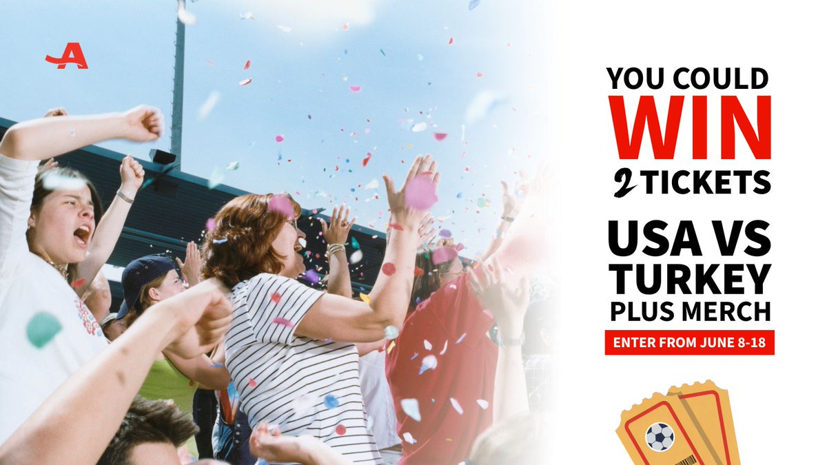 AARPCA's tweet photo. Los Angeles soccer fans⚽ We’re giving YOU a chance to WIN tickets to the USA vs TURKEY game on June 25 + genuine merch! Two runner-up winners will also score merch bundles.🎉 Enter by June 18. https://t.co/N8oxsyZYSZ https://t.co/EoP1djqRZF