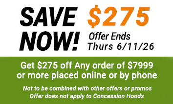 HoodMart's tweet photo. Save $275 at https://t.co/fJ4vRKc5fD!

Get $275 off any order of $7,999+ online or by phone. Offer ends Thurs 6/11/26.

Not valid with other offers/promos. Excludes concession hoods.

#HoodMart #CommercialKitchen #RestaurantEquipment #KitchenVentilation https://t.co/RW8hoITjhy