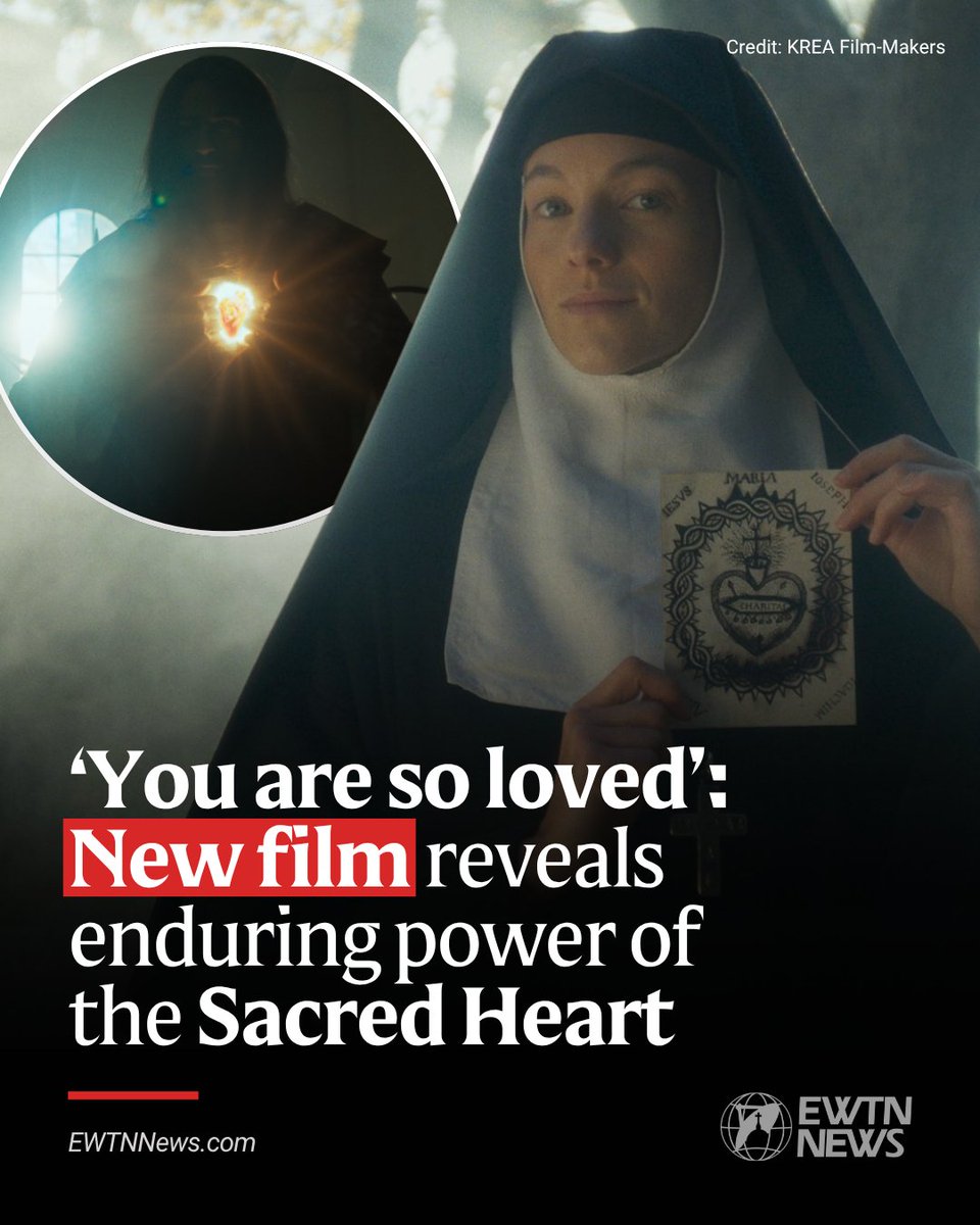 EWTNews's tweet photo. A new movie called “Sacred Heart: His Reign Has No End” will be hitting theaters across the United States this month after experiencing tremendous success in France and other countries.

Directed and produced by Steven and Sabrina Gunnell of KREA Film-Makers, “Sacred Heart” was released in Europe in October 2025 and became a box office success selling nearly 1 million tickets.

The docudrama retells Christ’s apparitions to St. Margaret Mary Alacoque — the 17th-century French nun who received the image of the Sacred Heart of Jesus.

Through testimonies, accounts of Eucharistic miracles, historical analysis, and reenactments, the film explores the moment when Christ revealed his heart to the world and its burning love for humanity.

The film will be in U.S. theaters June 9–11 and June 14.

The Gunnells spoke to EWTN News and shared that the inspiration for the film came from personal testimonies they heard from two Missionaries of the Sacred Heart while at Notre-Dame du Laus (Our Lady of Laus), a Marian sanctuary located in the Hautes-Alpes region of France. That same evening, the married couple, along with their extended families, discovered the consecration to the Sacred Heart of Jesus for the first time and consecrated themselves to the Sacred Heart.

The French filmmakers began to think about the possibility of making a documentary about the Sacred Heart. They began seeing the image of the Sacred Heart appear everywhere around them in their daily lives, which they took as a sign from God to make the film.

“In the moment where we said yes [to Jesus], in an instant, we had the story of the movie. We knew exactly what we would make for the movie,” Steven said.

Steven, 51, had his own powerful conversion story — thanks in part to the Sacred Heart of Jesus — when he was in his 20s.

Born in Annecy in southern France, he was raised solely by his mother — his father was in a rock band that toured most of the year. Despite the fact that his mother had been baptized a Catholic, she fell away from the faith and became part of a demonic sect, which she was a part of for roughly 25 years. This caused Steven to have a strained relationship with his mom, and at the age of 21, he left his home and moved to Paris in hopes of becoming an actor.

When he arrived in Paris he started to audition for roles, and during one he was asked if he could sing. It was this audition that landed Steven in the popular French boy band Alliage for three years. He soon became wealthy and famous with many fans. But eventually a shift in musical trends left boy bands as an outdated fad and life as he knew it came to an end — no more concerts, no more albums, and he was out of a job.

Steven went to London to escape his problems but became depressed, began to drink excessively, and started thinking about suicide.

One day, after years of not speaking, he called his mother from a phone booth. He told her he was going to do something bad because he couldn’t handle life anymore. Much to his surprise, his mother told him to go into a church and just take a moment before he did anything else. So he did. He went into the first church he saw, sat down, and ended up falling asleep. About four hours later, he woke up and was no longer suicidal.

Looking back on it now, he said he knows this was thanks to “resting in the Holy Spirit.” He recalled waking up and feeling “light, restored, and peaceful.”

Steven went back to this church every day for weeks. He ended up finding a job, and after about five months he called his mother again and asked her if could move back home.

“My mom said, ‘Your bedroom is waiting for you,’” he shared.

Once he arrived home, his mom took him to a small chapel dedicated to St. Rita, the patron saint of impossible causes. He was shocked to see his mother join about 400 other people in praying a rosary held in the chapel. Steven began to walk around the chapel and came face to face with a statue of the Sacred Heart of Jesus.

“I’m kneeling at this moment, and I begin to cry with all my soul, all my blood, all my everything,” he said. “I met Jesus that day.”

Moments later a priest walked up to him from behind, put his hand on his shoulder, and asked him if he was Steven Gunnell.

“I said, ‘Yes. How do you know me, Father?’”

The priest responded: “Your mother has come here for one year now, every single day, because she has been praying for you … She prayed the rosary for you every day at 4 o’clock. And now you’re here — first miracle. Second miracle, you are here in the Chapel of St. Rita, the saint of impossible causes — welcome to the club.”

The priest went on to remind Steven of the sacraments he received as a child.

“‘You may have forgotten everything, but you are Catholic and God didnʼt forget you,’” the priest told him.

At that moment, Steven made his confession with the priest and after the rosary ended, he attended the Mass. The reading for that day? The story of the prodigal son.

“This story happened 26 years ago now and itʼs changed my life,” he said.

From there, Steven went on to meet his wife and together they began to create films “for the kingdom,” he said.

Now, he said he hopes this movie on the Sacred Heart will inspire others to realize how short their lives are and the importance of returning to Christ.

“Today we are here; tomorrow weʼre gone. Itʼs ridiculous when you think about it. You have no time to lose ... Go to church and just take a moment to give a few minutes in front of the tabernacle, the presence of the holy Eucharist, and take a few moments with him to say to him you love him and just hear in the silence, inside, the love he has for you.”

Sabrina added that she hopes viewers will leave knowing “that the love of God is more powerful than every evil thing in the world.”

“We have this heart, this God, who came as a human being and he has a heart of a human being and he can understand all our moods, all our difficulties, and we are so loved. You are so loved,” she said. “Everyone is so loved by God and we just want the people who come out of the cinema to feel full of love, burn about this love, and go out into the world to spread that.”

https://t.co/zByyuald3n