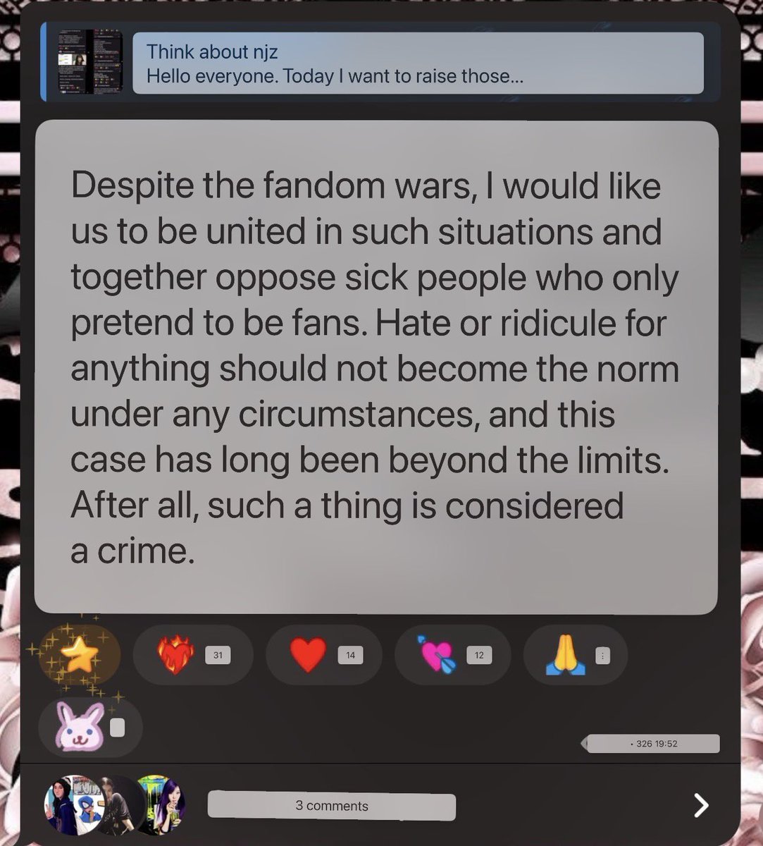 mufuyaa's tweet photo. About flopllit in tg. Guys, please stop rebuilding everything for xenophobia and Russians. Russian-speaking tokkis and gllit HAVE UNITED to prevent this. Don't believe the words of these crazy people about the admins of information channels about NewJeans. https://t.co/BOxXAA3Jfx