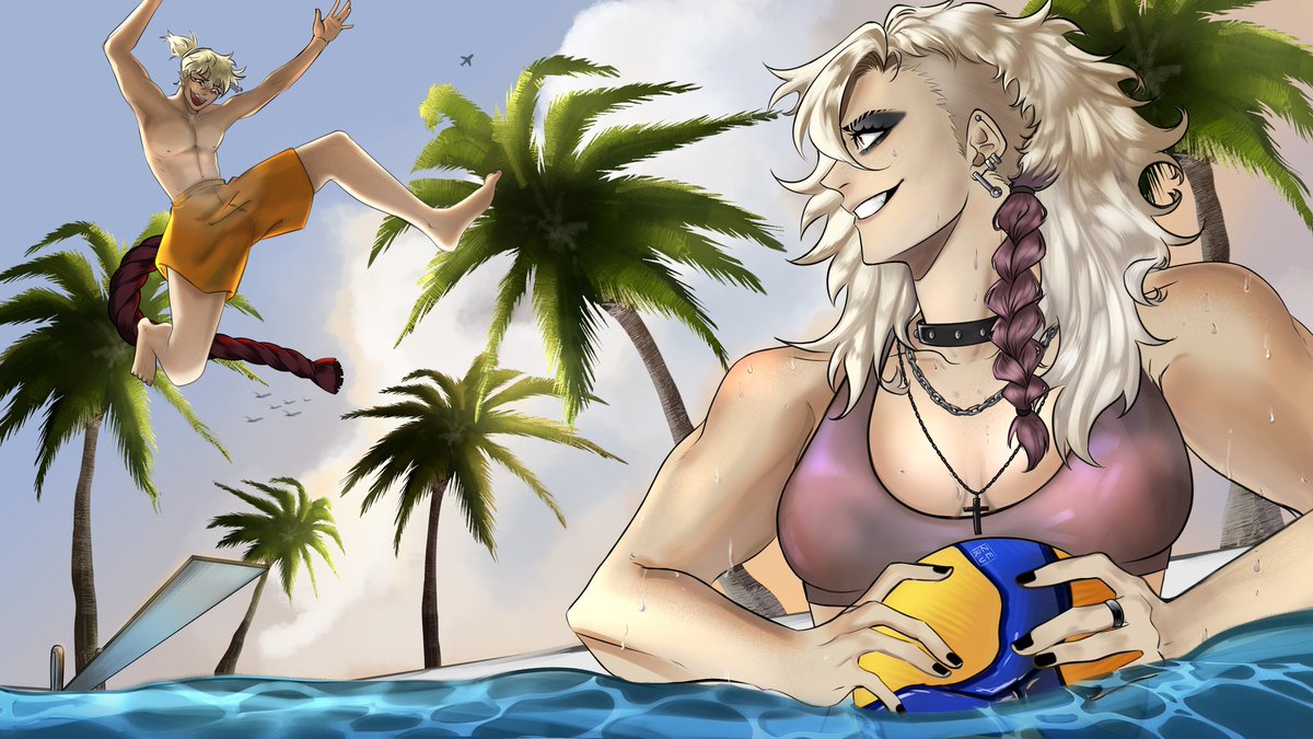 DurpReflex's tweet photo. With the upcoming heat two of the farmhands have made a pool to cool off

Art by @Zeru_Ingal https://t.co/HWM1rs9j0D