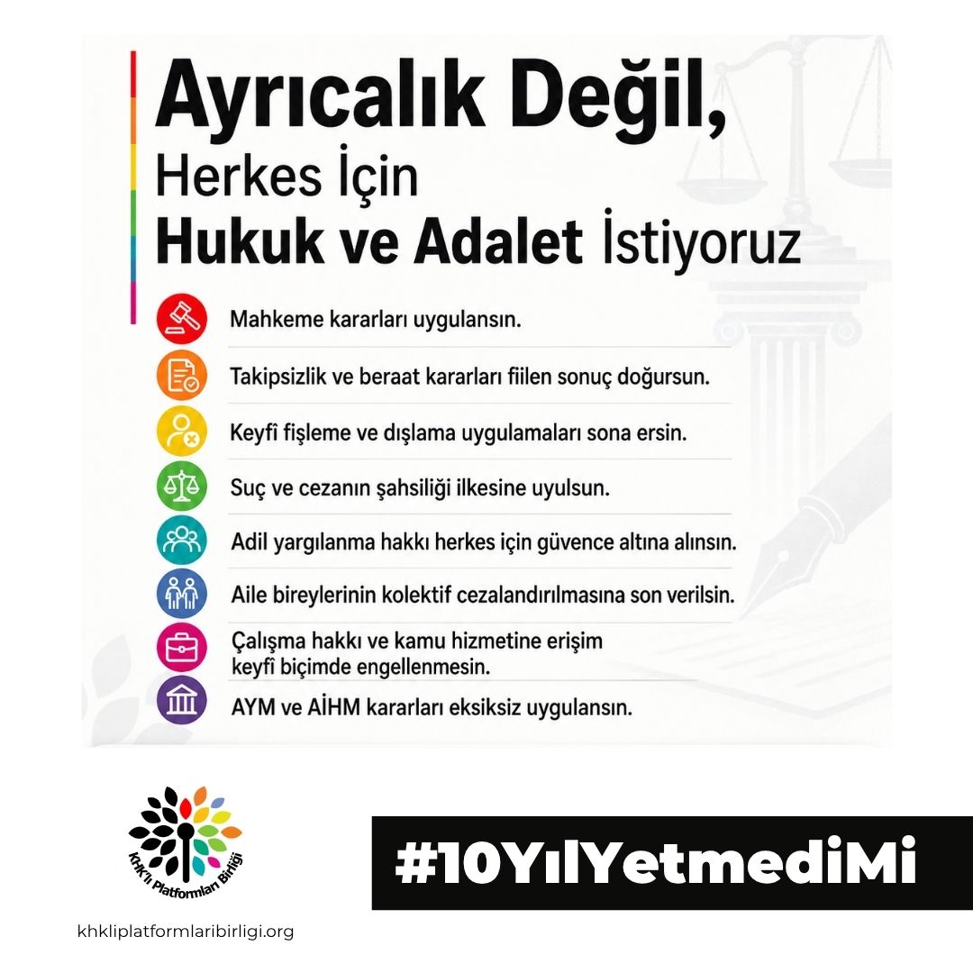 PlatformKHK's tweet photo. 🎙️@ErtugrulGunay ;

Takipsizlik yahut beraat kararı almış #KHK’lıların yanı sıra,
adil yargılanma hakları çiğnenmiş,
işlendiği sırada yasaların suç saymadığı işlemlerden ceza almış, 
şiddetle, darbeyle ilgisi olmamış tüm siyasi hükümlüler
adalet bekliyor.

#OnYılYetmediMi https://t.co/cM55tJSUJx