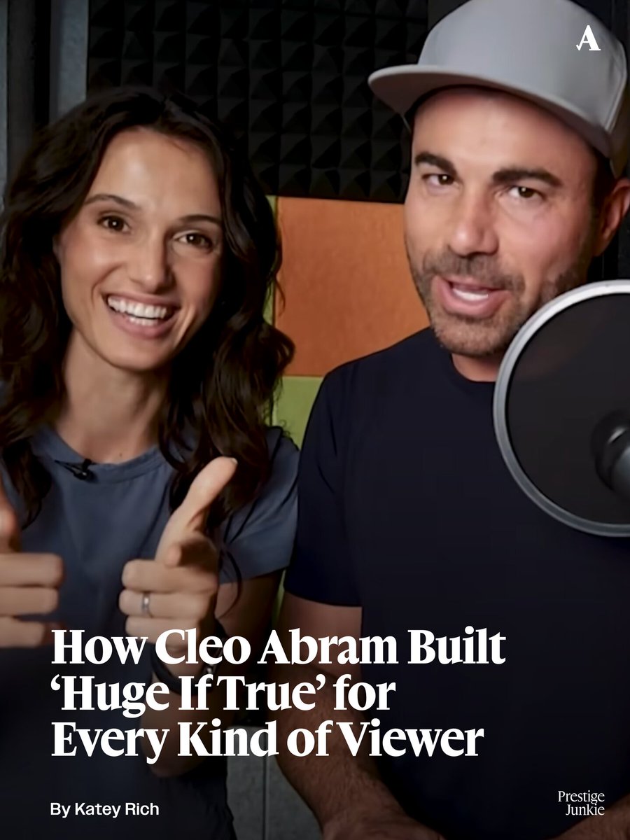 TheAnkler's tweet photo. When @cleoabram wanted to launch ‘Huge If True’, she could've pitched it to a more traditional media outlet. 

But Abram tells Katey Rich the factors that drew her to YouTube in the first place are what have allowed her show to thrive - https://t.co/W87uSuR4eN https://t.co/a96lYZ1uzr