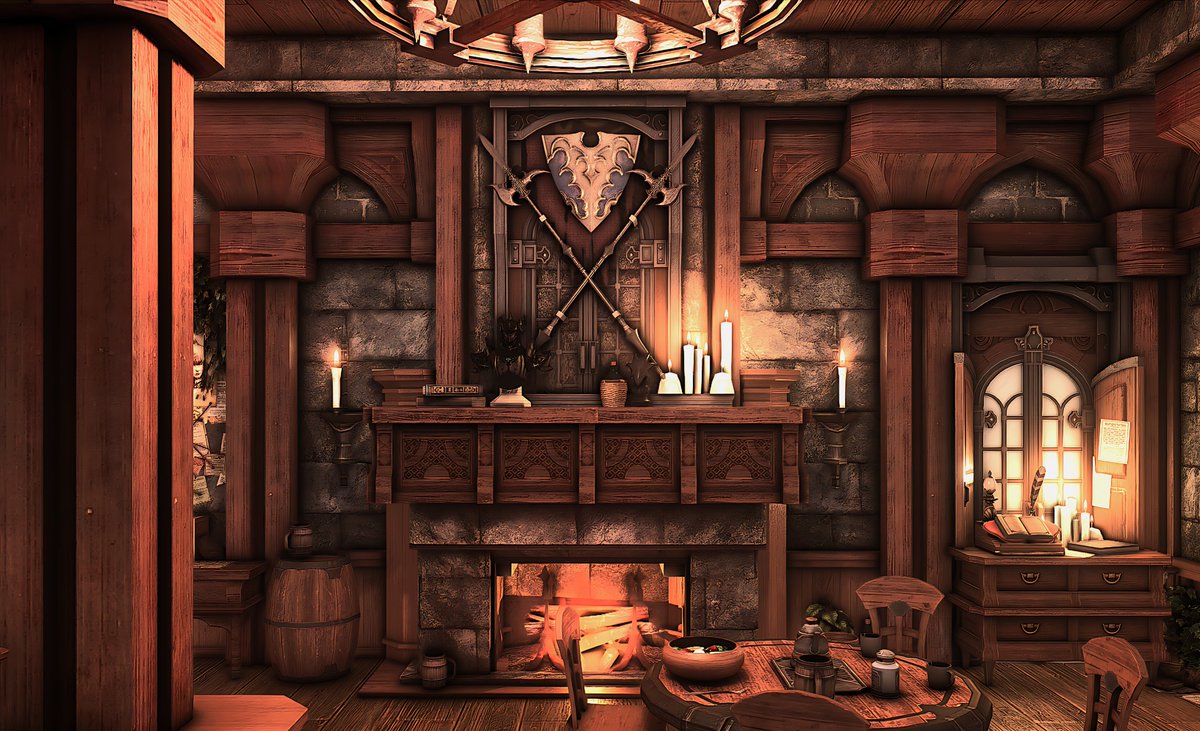 EmiAbyss's tweet photo. Hearth of the Highlands [Small]🪵🍺 

#FF14Housing #FF14ハウジング #FF14 #hgxiv #FFXIV #HousingEden #FF14_TS_Housing #ffxivhousing #ffxiv https://t.co/HgJQxXOGUD