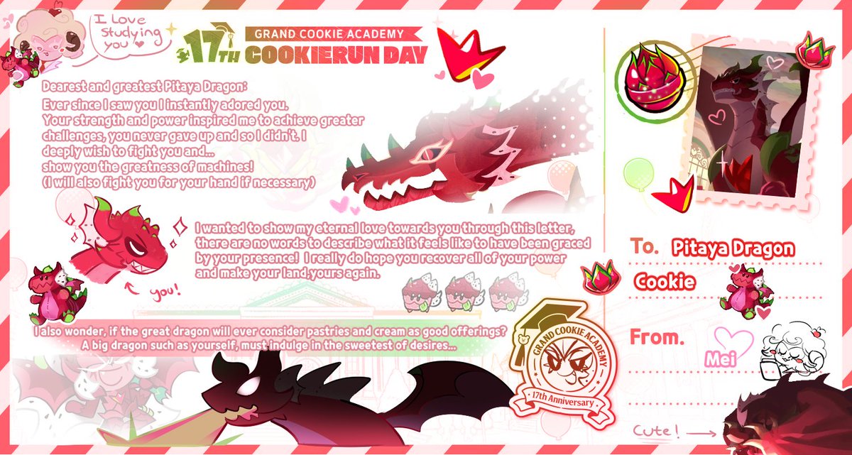 LychisBubbletea's tweet photo. I keep adding things sorry KLJSDLKSJD
#CookieRun17th_CookieLetter https://t.co/huznJbIURS