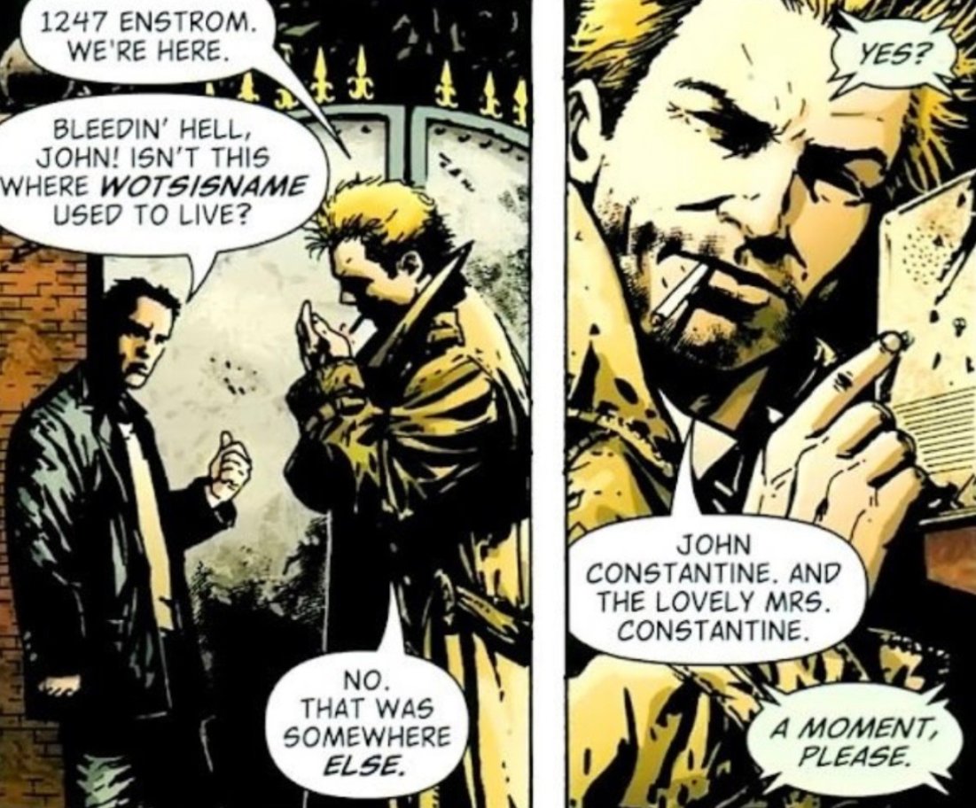 vertigoslove's tweet photo. john constantine and chas chandler in hellblazer: all his engines chapter two https://t.co/K54dR8uCQc