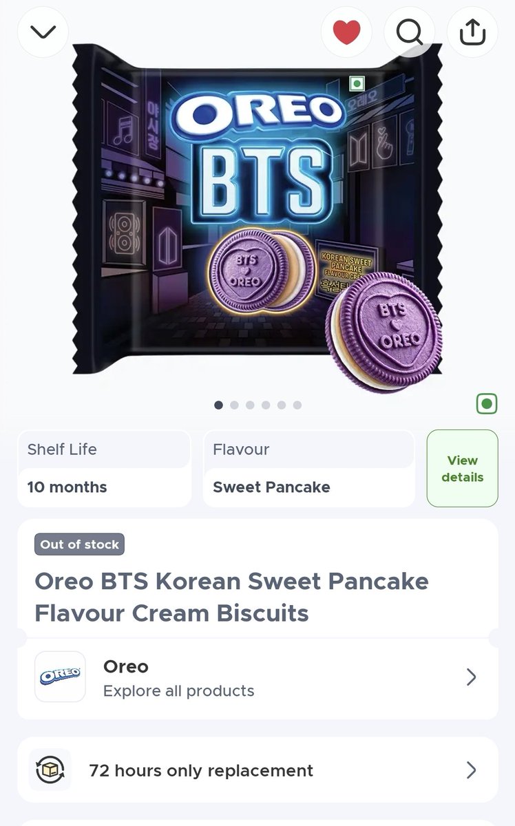 teamindiaforbts's tweet photo. Indian ARMYs have been eagerly waiting for today! 🇮🇳💜 June 8th was supposed to be the launch, but the official @oreo_india site still says "Coming Soon" while @letsblinkit shows "Out of Stock" before anyone could buy. Could you please clarify the release timeline? https://t.co/LZknySPRMV