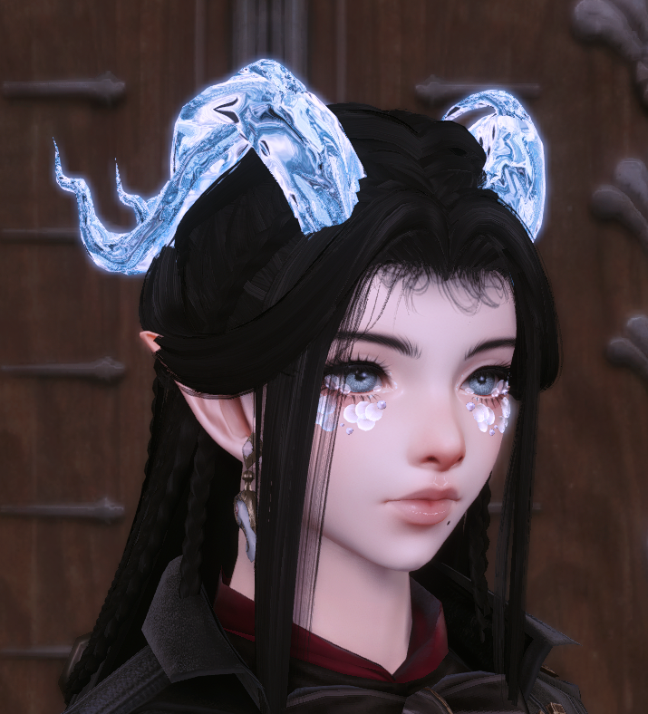 arikaryn_'s tweet photo. Been doing some custom work on a sculpt for fun

Info
- Lashes &amp; Brows: Sepha's Cass+Victoria, Vivi's Aerin (v1)
- Makeup: Pan's Ku
- Ears: Sepha's Shiovene

Horns, Face scales + Pearls were sculpted by myself. Horns + Pearls use metcaps for their effects. All on FemViera face 1 https://t.co/5N14KfzlCJ