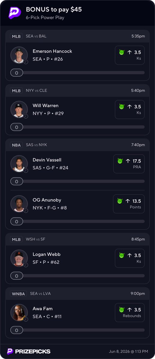 SportsFantasybets tweet media