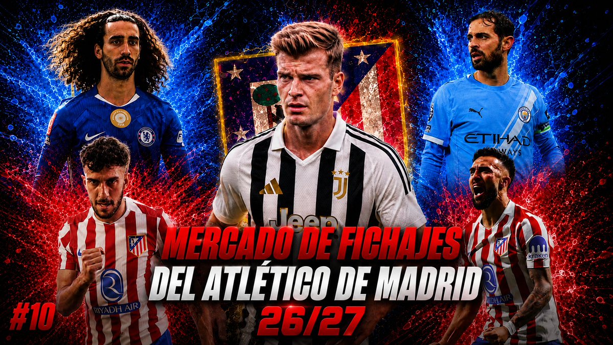 DPaH1903's tweet photo. Nuevo vídeo en De Padres a Hijos!!! Acuerdo entre la Juventus y Sorloth | La operación Nico Gonzalez será independiente | Bernardo Silva habla de su futuro | Ruggeri en la rampa de salida | ¿Cucurella por 40 millones?🔴⚪#AupaAtleti
Link: https://t.co/uU03gz16Gc https://t.co/cwNm7rVYqW