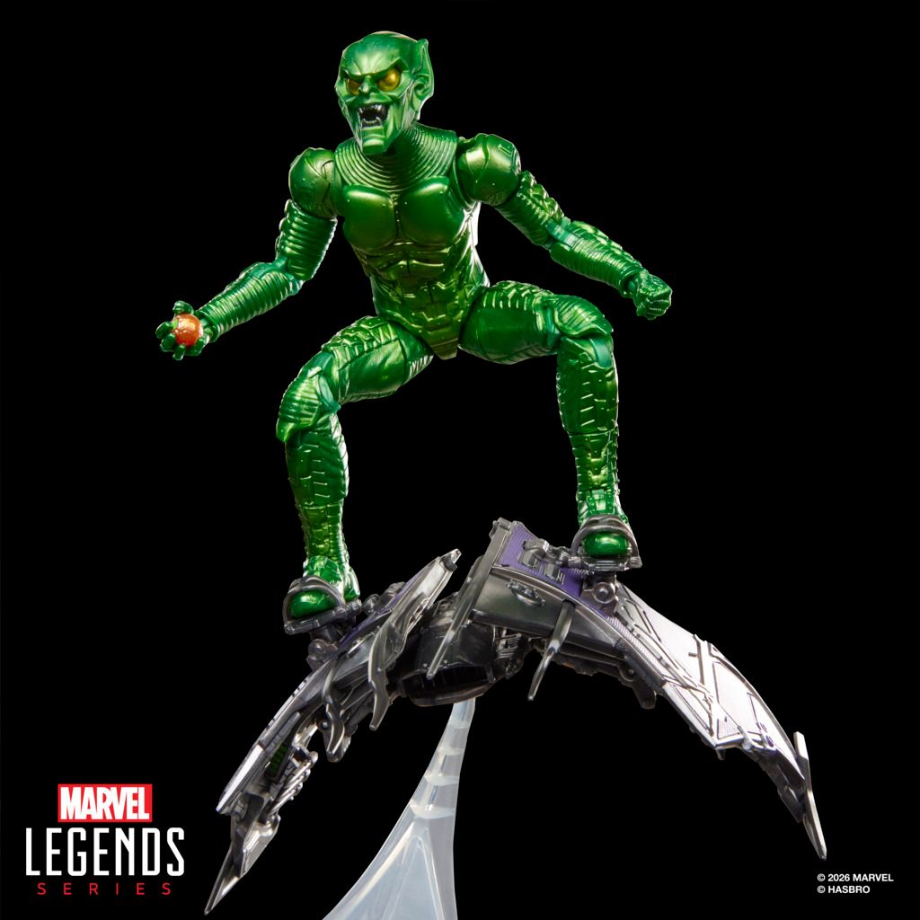 preterniadotcom's tweet photo. Hasbro Marvel Legends Spider-Man: No Way Home Green Goblin. Preorders open June 16th at 1 PM EST, general release. https://t.co/QWJ9v7Lu9T