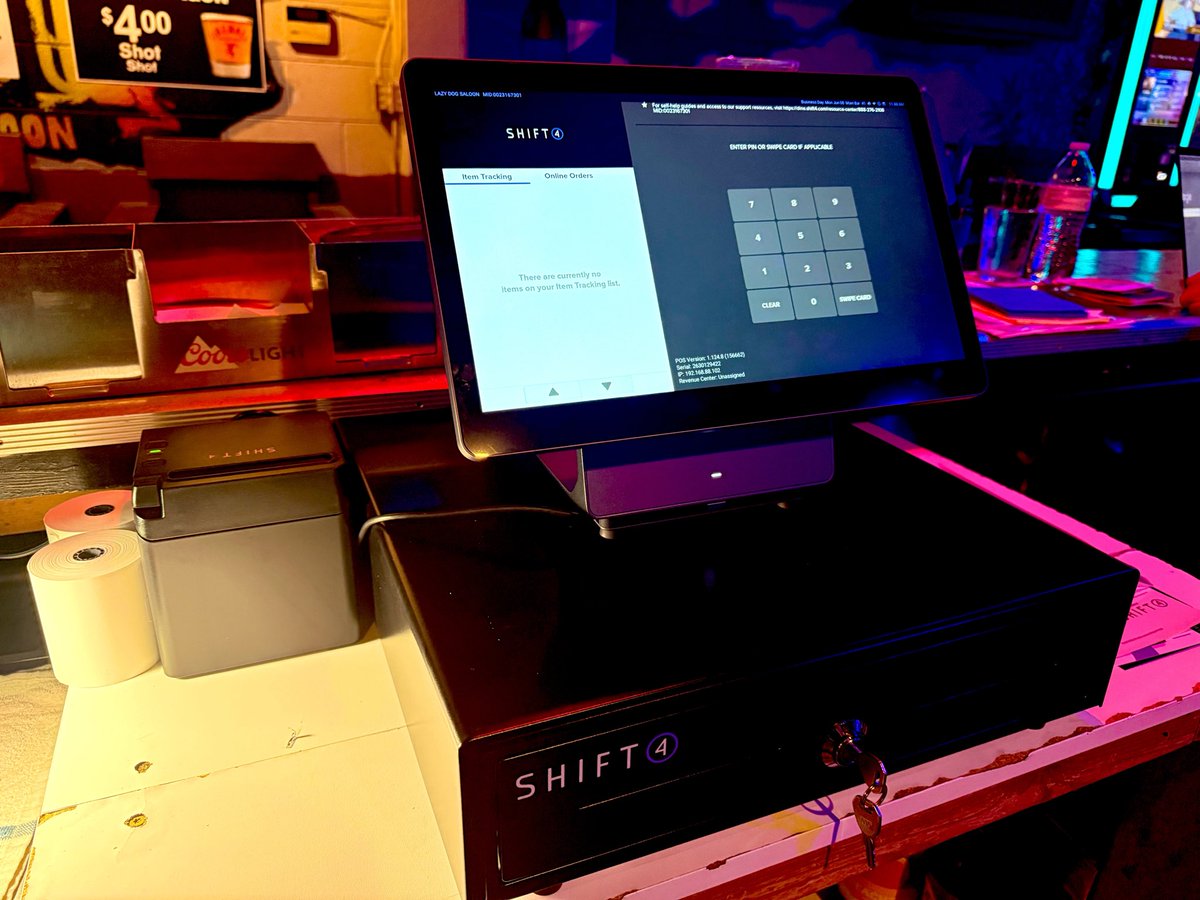 BrianShift4's tweet photo. Cheers to new technology and smoother operations! 🍻 The Lazy Dog Saloon is upgrading to Shift4 Dine by @Shift4, bringing faster service, streamlined management, and an even better guest experience. We’re excited to be part of their next chapter! #Shift4Dine #Shift4 #BarTech https://t.co/pWpW2kmKVz