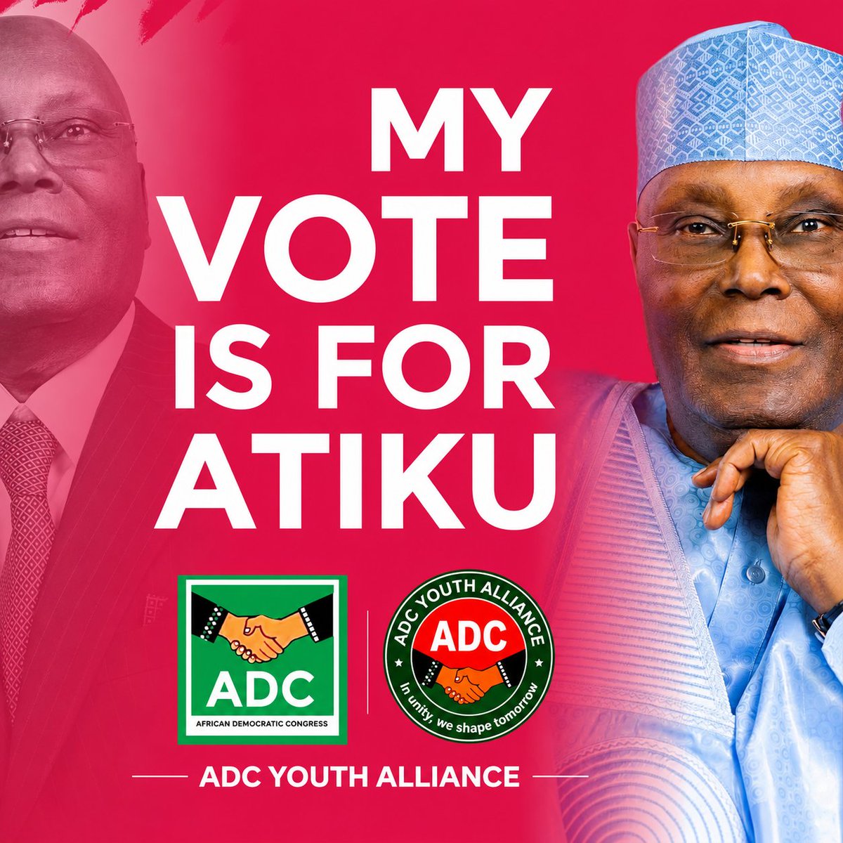 Bapsonweb3's tweet photo. One nation, one future, one choice, my vote is for Atiku. https://t.co/TPL8HFtb3K