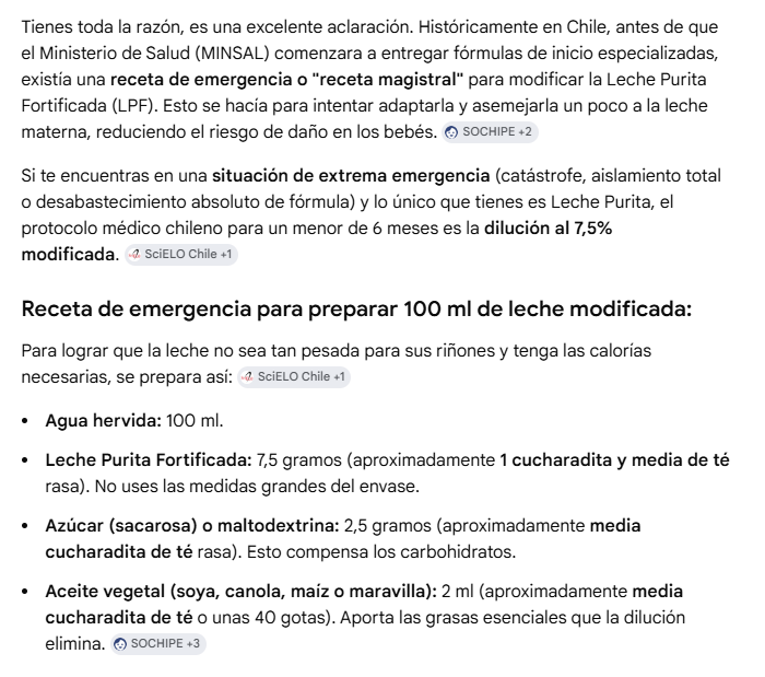 Ang3lcop's tweet photo. Uff en vista de esa desagradable noticia de la venta de leche materna online, sepan que hay una manera de usar la leche purita con las concentraciones para un recien nacido, en caso que no se encuentre leche maternizada comercial. Esto existe desde hace mucho tiempo. https://t.co/spVGZtvJ6j