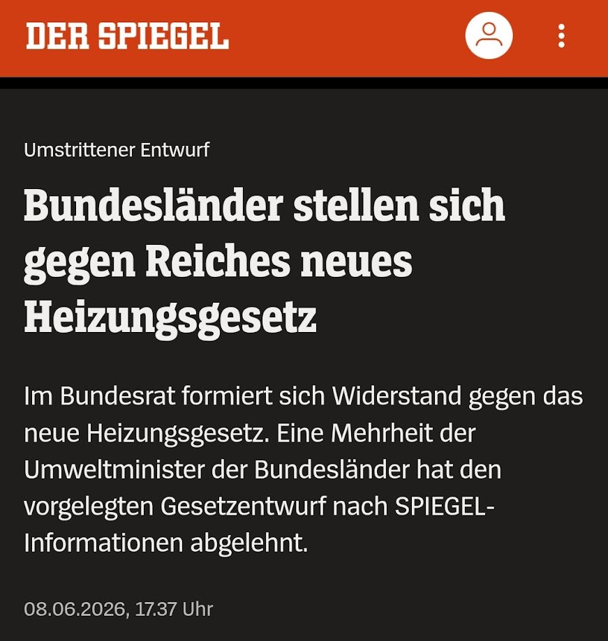 djpr's tweet photo. Reiches Gesetzespläne sind handwerklich und inhaltlich so brillant, dass sich die Länder inzwischen gleich mehrfach geschlossen dagegenstellen.

Beim Heizungsgesetz droht ein Debakel und beim Redispatch-Vorbehalt warnen alle 16 Länder vor einer Bremse für den Ausbau der Erneuerbaren.

„In den Ländern gibt es nur noch sechs grüne Umwelt- und Energieminister. Trotzdem fanden die Anträge im Umweltausschuss des Bundesrates eine breite Mehrheit.“

Läuft.