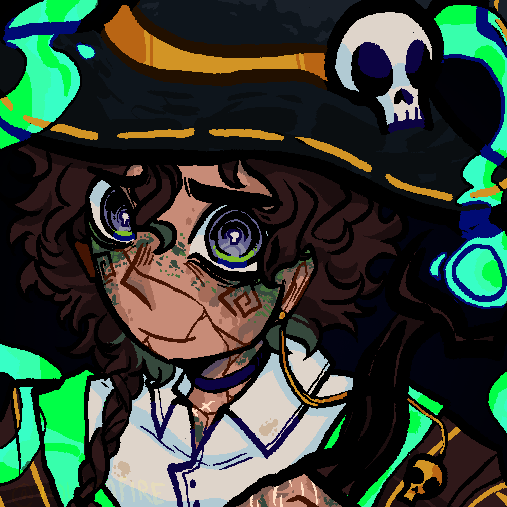 _ViolettaFire's tweet photo. 2/6 of some DnD portraits I made for the party :]
( #TheWanderingTides ) https://t.co/Al2M3LheDG