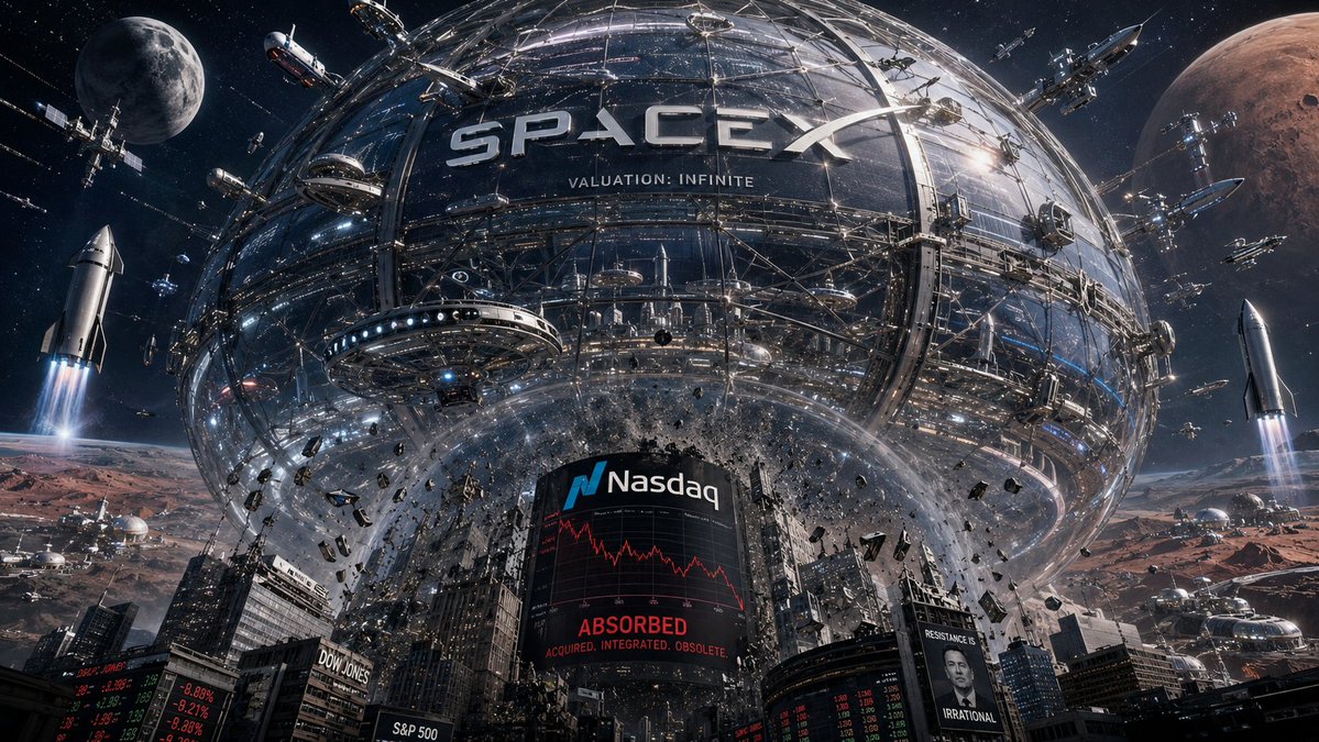brivael's tweet photo. Oui, c’est une bulle.

Mais le problème, c’est que vous imaginez encore une bulle en savon.

SpaceX, c’est une bulle en titane, renforcée aux nanofibres de carbone, propulsée par des fusées réutilisables, financée par Starlink, protégée par le Pentagone, et en train de coloniser l’orbite basse pendant que le Nasdaq essaye encore de comprendre son multiple de revenus.

Vous voyez une valuation absurde.

Moi je vois une entreprise qui transforme le marché public en carburant pour avaler l’espace.

Oui, c’est une bulle.

Mais c’est peut-être la première bulle de l’histoire qui ne va pas éclater.

Elle va juste absorber tout le reste.