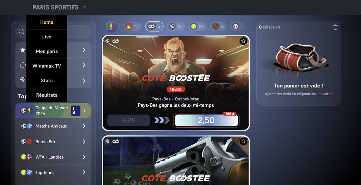 OA_Spartaaa's tweet photo. @Moustik57 Je ne trouve pas la cote boostée est-ce normal @WinamaxSport ? https://t.co/GgzSCFiE8z
