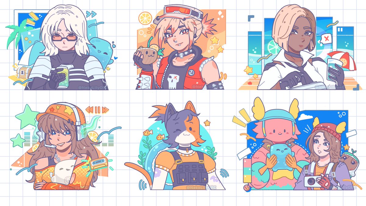 NekoLilyOfc's tweet photo. Random Fortnite doodles with Summer theme 💛 #FortniteArt https://t.co/dgAZmsK5XB