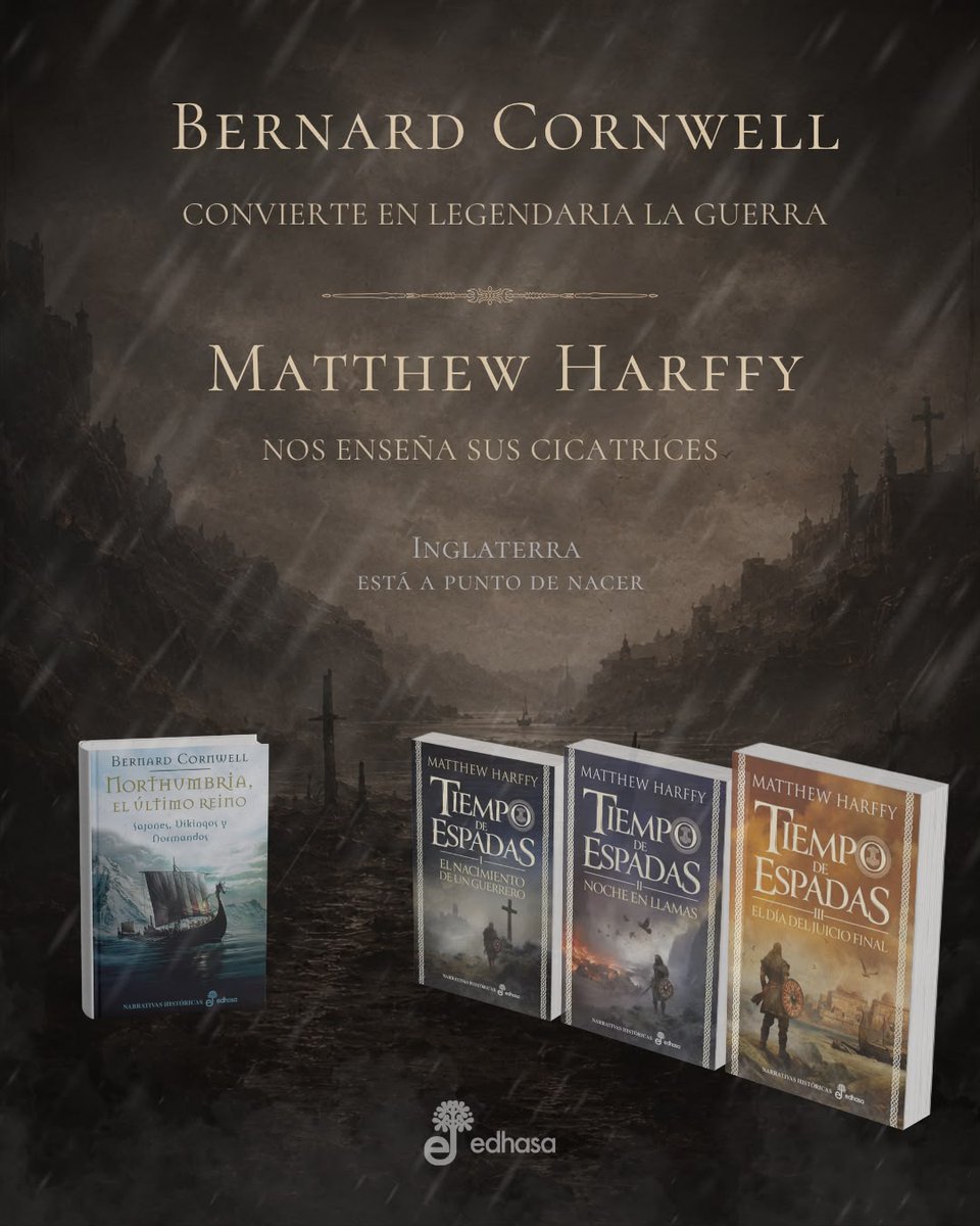 edhasaeditorial's tweet photo. Bernard Cornwell hizo legendaria la guerra.
Matthew Harffy nos enseña sus cricatrices.
📍 Disponibles en librerías y formato digital
💌 Suscríbete a nuestro boletín
#bernardcornwell #matthewharffy #novelahistorica #uhtred #laaventuraestáenedhasa https://t.co/3zmbvUdPvq