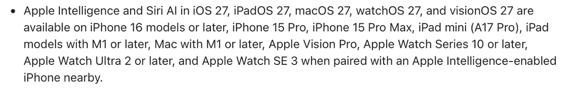 a_exe_a's tweet photo. @APPS_RH في طرح صحفي في موقع ابل اعلنوا انه راح يدعم iPhone 15 واعلى نفس الان https://t.co/HAL4uXGNFl
