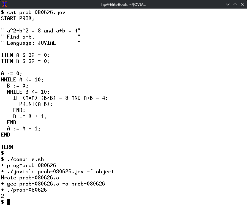 RAnForr784's tweet photo. @RHSTUDYZONE Hi. Thanks for the puzzle, 2, using JOVIAL. :) https://t.co/5z22nokSog