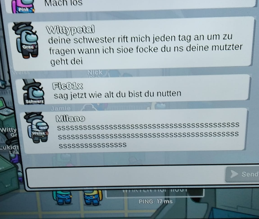 zuyvedo's tweet photo. Unter uns sind keine 2 Impostor, aber nur toxische Kinder 🤣 #amongus #chat #lobby https://t.co/NVYiwoxaPa